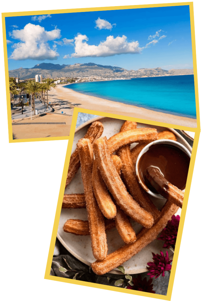 spanyol tengerpart és étel